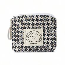 Women's Makeup Bag - Compact Handbag With Tassel Decor, Spacious Interior For Cosmetics, Cards, Cash, Korean Style Daily Organizer Bag - Gift For Women And Students, Fashion Cosmetic Pouch, Durable Design, Essential Accessory