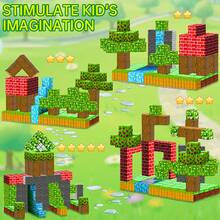 50-200 PCS Magnetic Blocks - Magnet Cube Toys For Kids, Boys And Girls, Magnetic Building Blocks Cubes, Stacking Magnets For Kids, Birthday Gifts For Boys And Girls Age 3+ Years Old - Multicolor - View 4