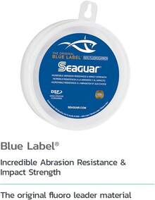 Línea de fluorocarbono transparente Seaguar Blue Label, 22.8 m - 2 libras/25 yardas - Ver 4