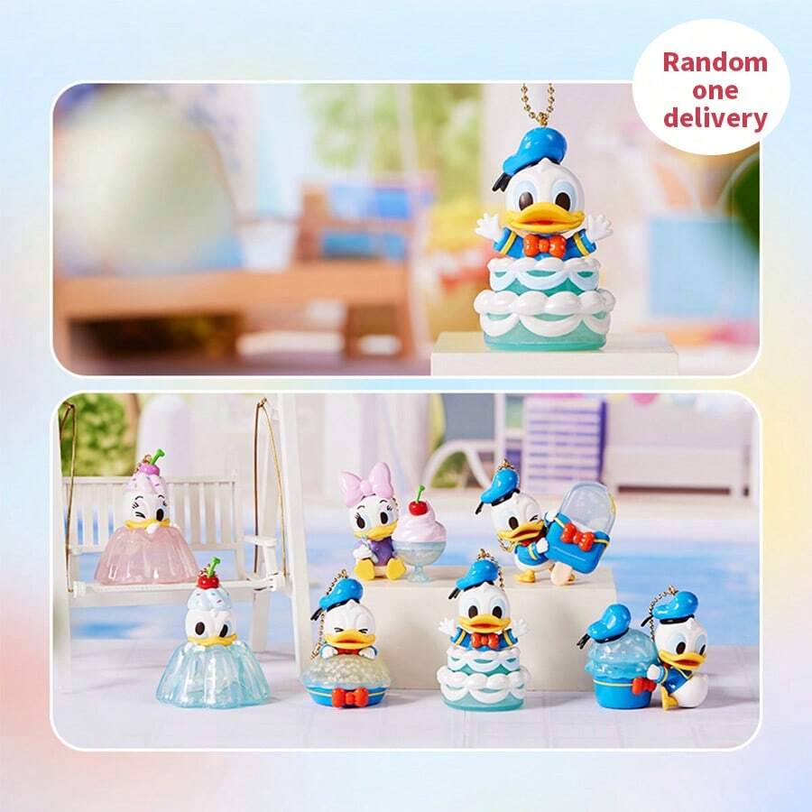 Miniso 名创优品冰闪系列盲盒挂件，可爱卡通造型，可作钥匙扣或包包装饰，增添日常乐趣，收藏家必备（1个，随机发货）