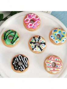 5/10 件 - 可爱迷你甜甜圈冰箱贴、个性化厨房和办公室白板、储物柜、洗碗机、冰箱贴、厨房装饰、家居装饰、母亲节礼物 - 彩色 - 查看 10