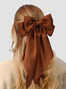 8 件女士蝴蝶结发饰、女孩大蝴蝶结发夹、丝滑缎面蝴蝶结超大长尾发饰、中性粉色发带、女士可爱蝴蝶结发夹、金属发夹发饰礼品、爪夹、发夹、发夹、发夹