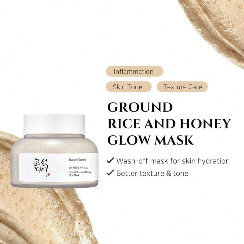 Ground Rice And Honey Glow Mask 150ML - Glow Mask With Ground Rice And Honey - Vitamin C - View 1