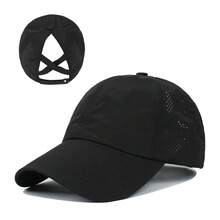 1pc Quick Drying Ponytail Baseball Cap, Sun Protection Cap, Women's Sports Cap, Camping Cap, Hiking Cap - Multicolor - View 4