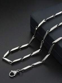 1pc Mobius Loop Necklace, Unique Design, Fashionable & Versatile Accessory For Men, Suitable For Daily Wear