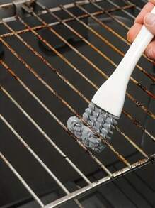 1/5Pcs Cleaning Brush BBQ Grill Scraper Multifunctional Grill Net Oven Baking Tray Kitchen Brush Stove Corner Barbecue Grid Brush Barbecue Grill Cleaning Kitchen Stuff Camping Professional BBQ Cleaning Brush V-Shaped Hooked Design For Grill, Oven Rack & Baking Tray Durable Kitchen Scraper Tool