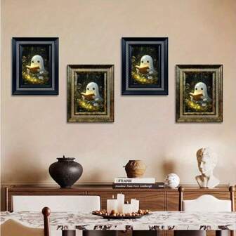 1 pièce Le fantôme de la forêt lit - Décoration murale de style vintage - Panneau décoratif en bois (5*7 pouces), cadre photo rectangulaire ovale, décoration de salle parfaite pour Halloween, Noël et Thanksgiving