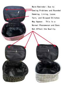 1pc Large Capacity Waterproof Cosmetic Bag - Ideal For Travel And Organizing Makeup And Brushes, Toiletry Bag, Makeup Bag, Travel, Dorm Essential, Back To School Luggage, With Zipper Closure For Lipstick, Brushes, Phone, Coins, Home, Travel And School Use Makeup Organizer Makeup Case - Multicolor - View 10
