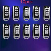 1-20个车库遥控电子门控制器 433MHz 门禁钥匙扣手持发射器 无线控制卷帘门