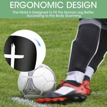 1 Set Football Sports Accessories - Including Grip Leg Warmers, Sports Sock Sleeves, Football Shin Guards, Sports Bandages, Breathable, Knitted Fabric, Multi-Color, Suitable For Men And Women