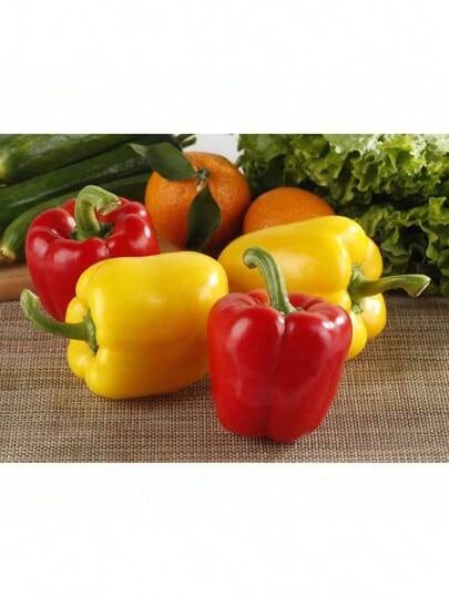 Growing Rapidly Premium Gift Seeds 5 Colors Rainbow Bell Pepper Vegetable Seeds ( 50 Seeds ) - Basic Farm House - 1 - Xem 1