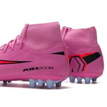 Nike Giày bóng đá ZM SUPERFLY 10 ACADEMY AG, Đinh AG, Giảm xóc, Độ bám, Nam, Sân cỏ nhân tạo dài, Thi đấu & Tập luyện, FQ8329-600 - Hồng hạc bí ẩn Đỏ/Đen/Đỏ cam sáng - Xem 10