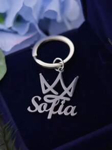 定制姓名钥匙扣、定制字母钥匙扣、您的名字钥匙扣、多种字体姓名钥匙扣、开学季小礼物