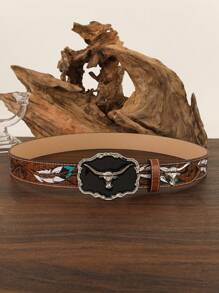 休闲百搭复古西式女士腰带秋季、秋季、万圣节