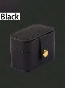 1pc Mini Portable Jewelry Box, Travel Ring Storage Box, Small PU Jewelry Box, Suitable For Rings, Earrings, Pendants And Other Small Jewelry, Back To School Essentials. - Multicolor - View 14