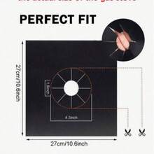1/4/8 件厨房炉灶保护垫 - 可清洗耐热防油垫，防溅保护 - 彩色 - 查看 9