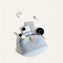 Tragbare Kissentasche Damen Lunchbox-Tasche mit Schloss, Blau - Blau - Übersicht 5