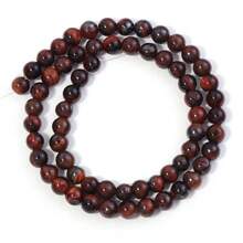 1 件天然红虎眼石珠，复古红色手工 DIY 珠子，适用于手链、项链、珠宝制作、吊坠工艺品、珠子批发 - 紅色 - 查看 8