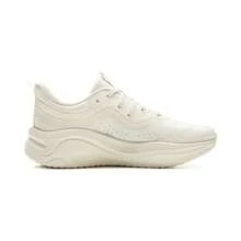 LI-NING 女士 SOFT GO 2 WMS 记忆棉系带休闲鞋，经典休闲鞋，通勤鞋，时尚 AGLV040 - 香檳白 - 查看 2