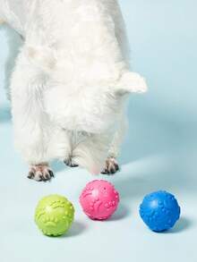 PETSIN 1/3PCS Natural Latex Rubber Squeaky Ball Dog Lover And Dog Mom Love Toy - (Claw Ball) Small To Medium Dog Lover And Dog Mom Loves & Puppy |, Cute Puppy Paw, Fetch & Chew Play Toy | Reduce Separation Anxiety - Multicolor - View 8