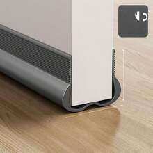 New 36.6 Inch Door Bottom Seal Strip, Soundproof, Draft Stopper, Weatherstrip For Indoor & Outdoor Doors, Available In Deep Brown/Gray/White/Black - Ideal For Sealing Door Bottom Gaps