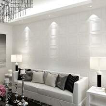 24pcs PVC Wall Panels, White Wallpanels Ceiling Tiles 20 X 20 Drop Ceiling Tiles, Hanging Decorative Tiles, High Grade PVC Wall Panels, Fire Rated, Light Weight, Prevent Breakage, 19.69*19.69inch - White - View 12