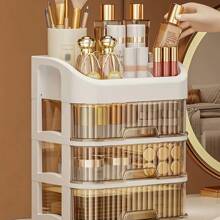 3 -5Tier 2 Drawer Organizer, Dressing Table Cosmetic Organizer With Drawers - Spacious Storage Space For Skincare Products, Brushes, Eyeshadows, Lotions, Lipsticks, Nail Polishes - Perfect For Vanities, Bathrooms, Bedrooms And Dressing Tables