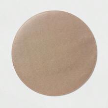 15" Round Placemat, Crafted From Faux Leather, This Round Shape Features A Pebble Texture Finish In A Solid Hue That Easily Coordinates With Your Home Decor - 棕色 - 查看 1