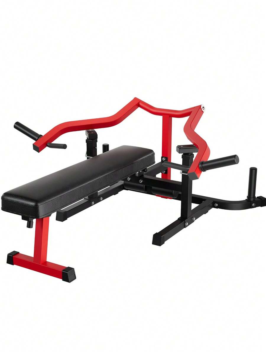 Bench Press Machine, 3-In-1 Chest Press Machine, With Independent Converging Arms, Adjustable Flat/Incline/Decline Bench For Home Gym, Chest, AB Workouts, Shoulder Training - Black - View 1