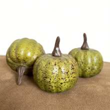 10pcs Random Color Mini Realistic Pumpkin Decor - Suitable For Thanksgiving, Halloween Or Autumn Celebrations - Multicolor - View 4