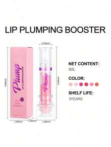 Lip Plumper Gloss, Natural Spicy Lip Plumping Booster Lip Plumping Oil, Ultra-Hydrating & Nourishing Plump And Pout Lip Plumper, Glossy Finish Fuller Lip Plumping Lip Gloss For Women Girls - 06# - 查看 4