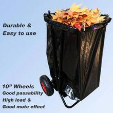 Mobile Trash Bag Older Outdoor Lawn Leaf Bag Older With Leaf Chute Metal Rake  15 Count 39 Gallon Drawstring Trash Bags  Olds 3565 Gallon Leaf Bags For Leaves Weeding Camping Party - 黑色 - 查看 3