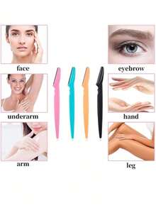 10-Piece Multifunctional Eyebrow Trimmer, Not Only Can Trim Eyebrows, But Also Can With Fine Facial Hair. Sharp Eyebrow Trimmer, Easily Trims Messy Eyebrows And Creates Exquisite Eyebrow Makeup. It Is Small And Portable, Safe And Scratch-Free. Even Novices Can Easily Use It. It Is Suitable For Holiday Gifts. - Multicolor - View 13