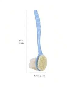 1PC 软毛按摩背部刷 沐浴刷 家用背部擦洗刷 主动送浴花软毛擦洗刷 可悬挂沐浴刷 长柄擦背神器 长柄沐浴刷 洗澡用背部刷 去角质 男女适用 粉色/蓝色长柄沐浴刷 背部去角质淋浴清洁多用途擦洗刷 背部去角质淋浴多用途擦洗刷套装 沐浴海绵