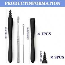 ZZ7 In 1 Ear Wax Removal 2025 QGrips Ear Wax Removal Tool Reusable And Washable Replacement Soft Silicone Tips For Cleaner Earwax Ear Wax Removal Kit Contains 7 Types Of Ear Cleaner Tools - As Pic - View 7
