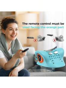 LIPETY Massager, Rechargeable Portable Neck Massager Pillow3-In-1 Neck & Back Massager With Remote Control - Heat/Vibration/Deep Tissue Modes, Portable For Car/Office/Home, USB-C Rechargeable - Green - View 6