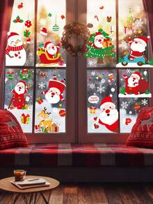 A Set Of 9 Sheets With A Total Of 100 Patterns, Featuring Elements Such As Santa Claus Riding A Motorcycle, Christmas Trees, Snowflakes, Snowmen, Houses, Deer, Gifts, And Christmas Balls. These Patterns Can Be Chosen And Freely Matched For DIY Purposes