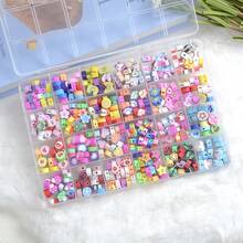 300pcs Polymer Clay Beads Bracelet Making Kit, 24 Patterns Cute Fun Bead Friendship Bracelet Making Set With Letter Beads Jewelry DIY Crafts - Multicolor - View 8