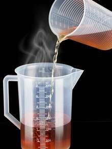 带刻度的多用途塑料量杯、厨房烘焙工具、大型实验室量杯、易于清洁、透明塑料量杯、透明 PP 量杯、透明塑料量杯、塑料液体量杯、厨房液体量杯、用于烘焙和烹饪的多功能量杯、必备厨房工具、厨房用具、适用于厨房和实验室使用、适用于混合和测量液体、厨房量杯、透明量杯、刻度量杯 250ml/500ml/1000ml - 彩色 - 查看 9