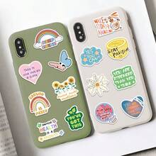 50Pcs Colorful Watercolor Mental Health Stickers Mental Health Awareness Items Inspirational Stickers Mental Health Gifts Vinyl Waterproof Stickers For Water Bottle,Computer,Laptop,Phone,Luggage,Notebook,Fridge