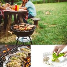1pc Mini Garlic Grinder Creative Garlic Press Kitchen Garlic Mash Manual Garlic Mashing Green Kitchen Gadgets Outdoor Picnic And Barbecue Tools