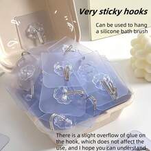 1/2 chiếc bàn chải tắm silicon, dụng cụ chà rửa toàn thân bằng silicon, tay cầm tiện dụng, mềm mại và thân thiện với da, phù hợp với da nhạy cảm, tẩy tế bào chết hiệu quả, không cần pin, nhỏ gọn mang theo dùng tại nhà và khi đi du lịch, massage nhẹ nhàng, phụ kiện phòng tắm, quà Giáng sinh. - Nhiều màu - Xem 12