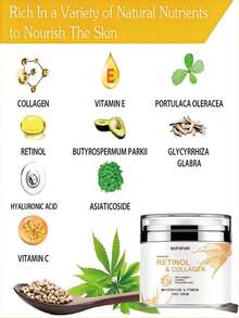 Retinol Collagen Day & Night Cream | Infused With Vitamin C, Vitamin E And Hyaluronic Acid