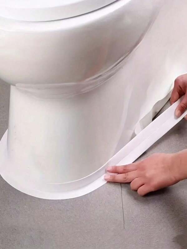 1 Rolle wasserdichtes und schimmelresistentes Toiletten-Dichtungsband, selbstklebende Dichtungsstreifen für Küche und Bad, feuchtigkeitsbeständige Aufkleber für das Badezimmer und dekorative Fugenaufkleber für die Küchenspüle, Raumdekoration, Wanddekoration, Wandaufkleber, Wohnzimmerdekoration, personalisierte Aufkleber