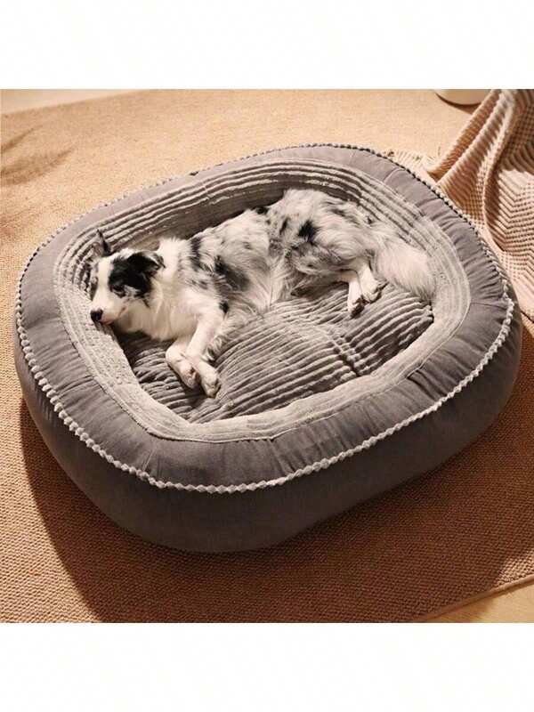 Cama para perros y gatos para uso durante todo el año, estilo ortopédico durable y lavable para un sueño profundo. Adecuado para mascotas interiores pequeñas, medianas y grandes, cachorros y perros pequeños felices.