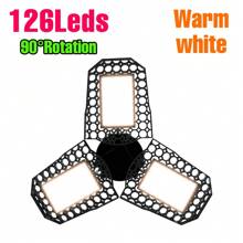 250W LED Deformable Garage Light E26/E27 UFO High Bay Lamp 3/4/5 Adjustable Panels Foldable Fan Blade AC100-277V Parking Lot Workshop Shed Hanging Lamps 220V/110V Indoor NO Flicker Eye Protection Ceiling Lights Bulb Bright Industrial Factory Shop Basements Commercial Lighting 40/60/80/100/120/150/180/200W Warm/Cool White 108/126/144/180/210/240/216/252/288leds