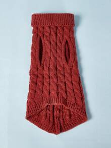 PETSIN 小狗毛衣适合小型中型犬猫衣服冬季保暖宠物高领吉娃娃背心柔软约克夏外套泰迪夹克 - 彩色 - 查看 12