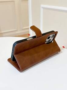 Lucky Deer Embossed PU Leather Flip Cover Phone Case, Shockproof, Kickstand, Card Slot Wallet Style, Compatible With IPhone 6/7/8/XS MAX/11/12/13/14/15/16/17 Pro Max, Galaxy S22/S23/S24 Ultra/S25 Ultra, A05S/A14/A15/A25/A34/A35/A53/A54/A55/Note20 Ultra Series, Redmi, Infinix - Black - View 13