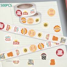 SCXXBSW 500 Sheets/Roll Cartoon Fun And Exquisite Roll Stickers DIY Decoration Guitar Notebook Table Waterproof Stickers - Multicolor - View 6
