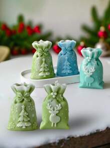 Christmas Gift Bag Gift Box Mold, Holiday Party Atmosphere Decoration, Jewelry Theme Shooting Props Production, DIY Silicone Mold, Reusable,Room Decor Home Decor Christmas Decorations, Christmas Gifts